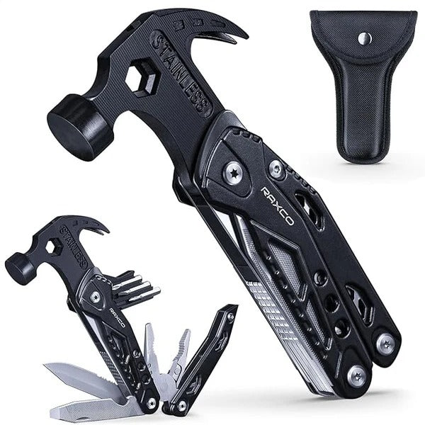 15 in 1 Multifunction Claw Hammer and Plier, Screw drivers, knives, Perfect of Everyday use
